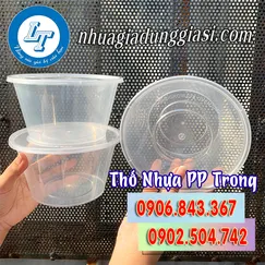 THỐ NHỰA - HỘP NHỰA TRÒN TRONG SUỐT