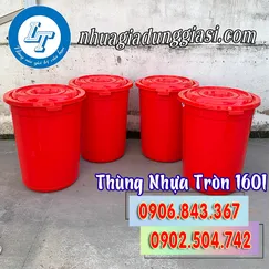 THÙNG NHỰA TRÒN 160L