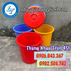 THÙNG NHỰA TRÒN 45L