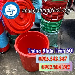 THÙNG NHỰA TRÒN 60L