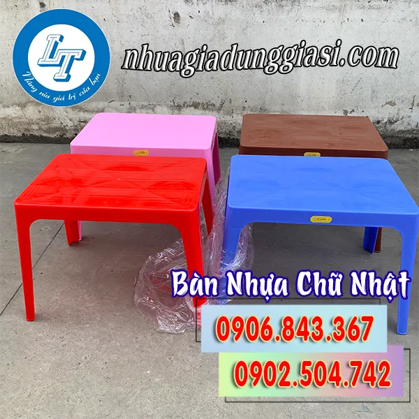 BÀN NHỰA CHỮ NHẬT