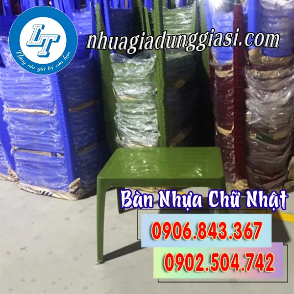 BÀN NHỰA CHỮ NHẬT