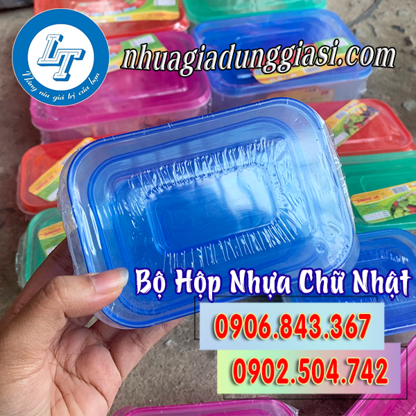 BỘ HỘP NHỰA CHỮ NHẬT