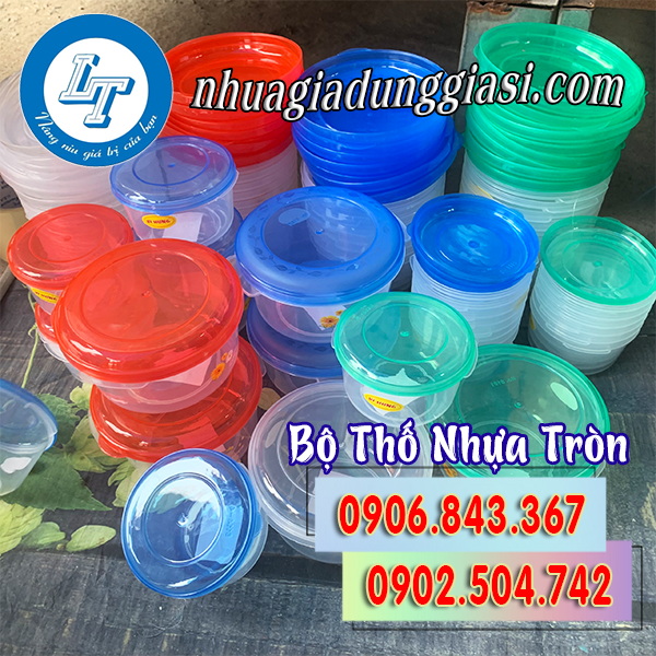 BỘ THỐ NHỰA TRÒN
