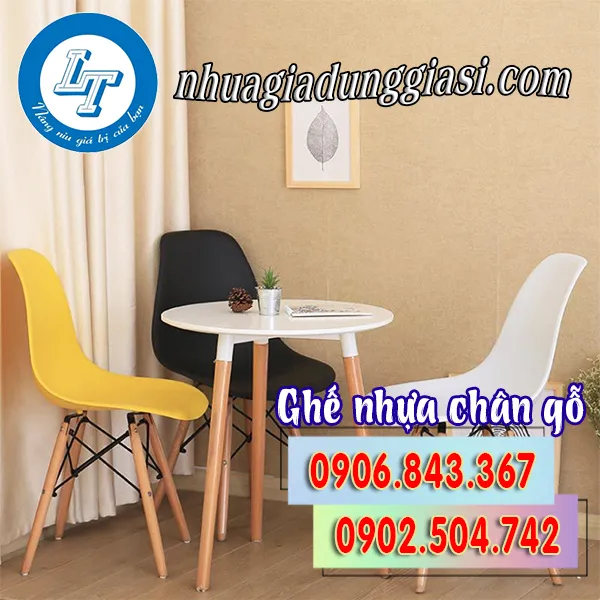GHẾ DỰA CHÂN GỖ TRÒN