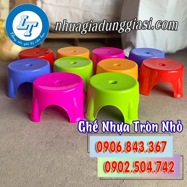 GHẾ NHỰA TRÒN NHỎ