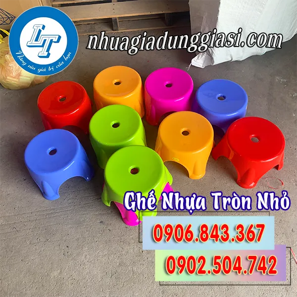 GHẾ NHỰA TRÒN NHỎ
