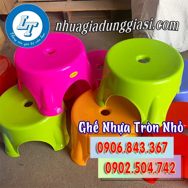 GHẾ NHỰA TRÒN NHỎ