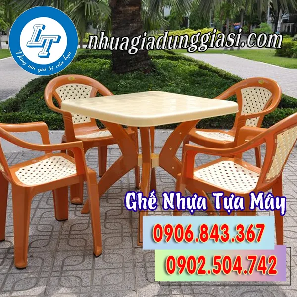 GHẾ NHỰA TỰA MÂY
