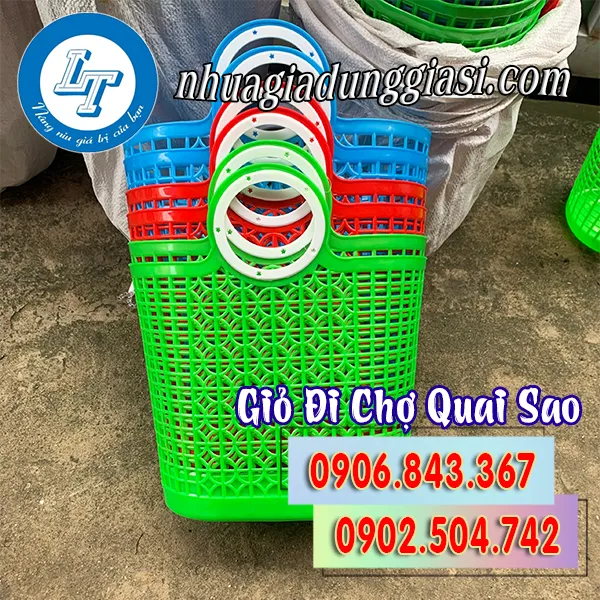 GIỎ ĐI CHỢ QUAI SAO