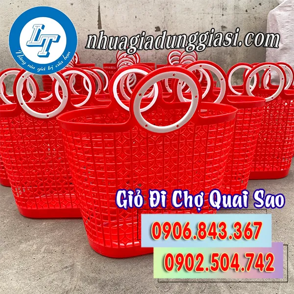 GIỎ ĐI CHỢ QUAI SAO