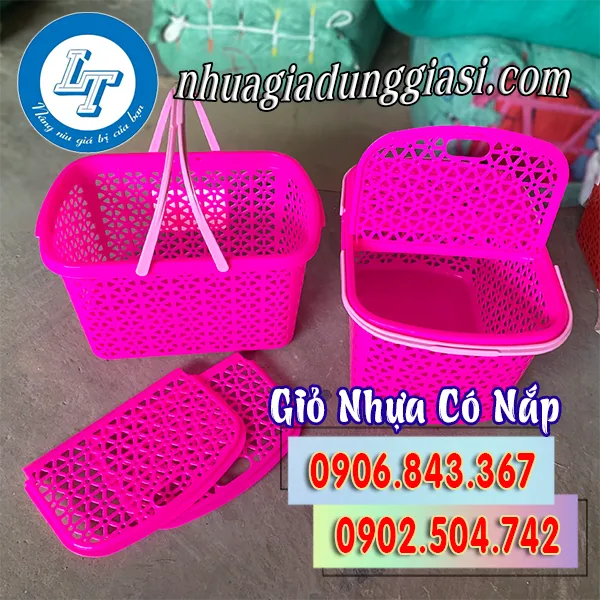 GIỎ NHỰA CÓ NẮP