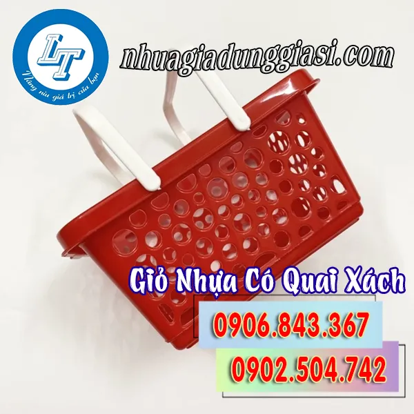 GIỎ NHỰA CÓ QUAI XÁCH