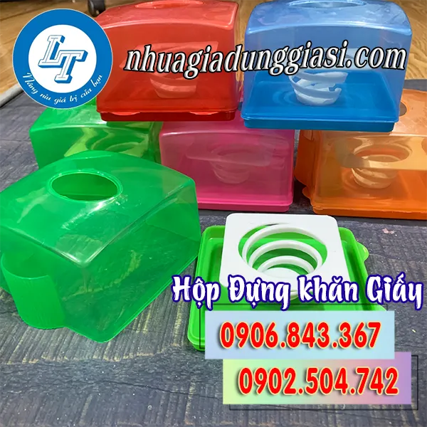 HỘP ĐỰNG KHĂN GIẤY LÒ XO