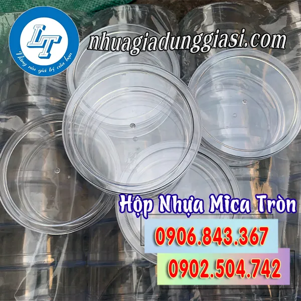 HỘP NHỰA MICA TRÒN