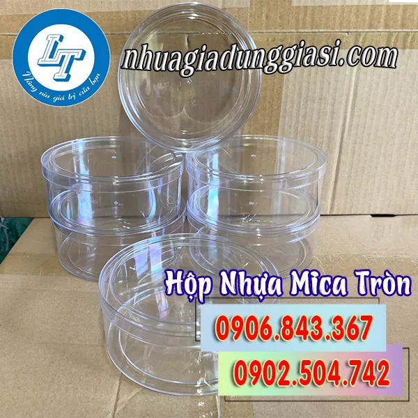 HỘP NHỰA MICA TRÒN