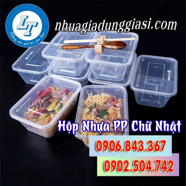 HỘP NHỰA PP CHỮ NHẬT