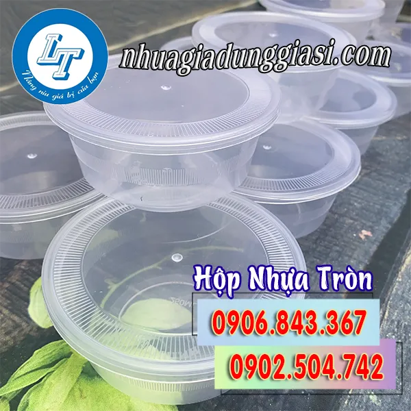 HỘP NHỰA TRÒN ĐỰNG THỰC PHẨM