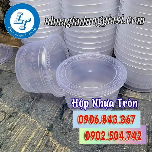 HỘP NHỰA TRÒN ĐỰNG THỰC PHẨM
