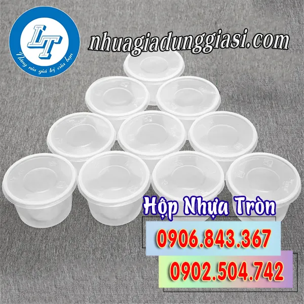HỘP NHỰA TRÒN ĐỰNG THỰC PHẨM