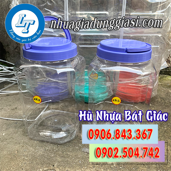 HŨ NHỰA BÁT GIÁC