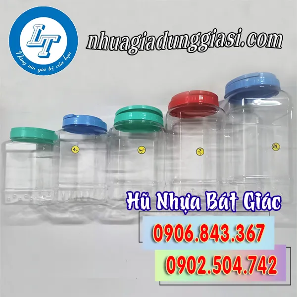 HŨ NHỰA BÁT GIÁC