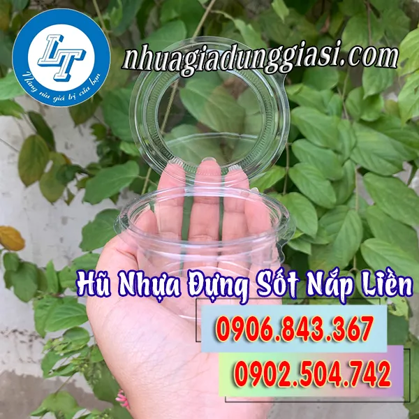 HŨ NHỰA ĐỰNG SỐT NẮP LIỀN