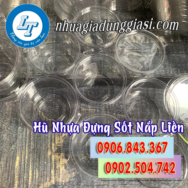 HŨ NHỰA ĐỰNG SỐT NẮP LIỀN