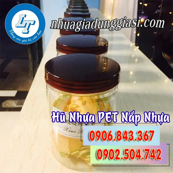 HŨ NHỰA PET NẮP NHỰA