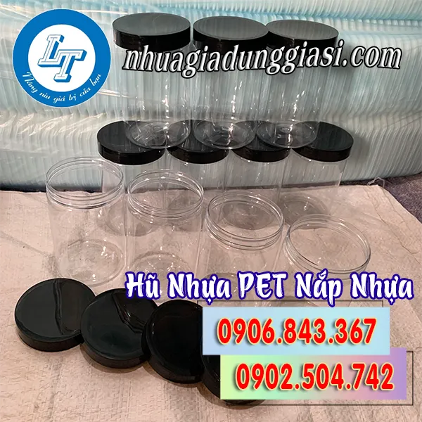 HŨ NHỰA PET NẮP NHỰA