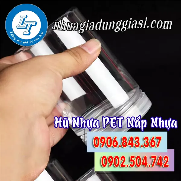 HŨ NHỰA PET NẮP NHỰA