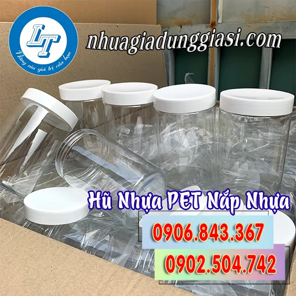 HŨ NHỰA PET NẮP NHỰA