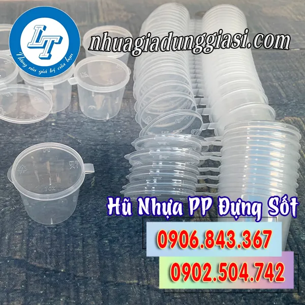 HŨ NHỰA PP ĐỰNG SỐT NẮP LIỀN