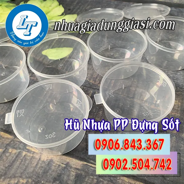 HŨ NHỰA PP ĐỰNG SỐT NẮP LIỀN