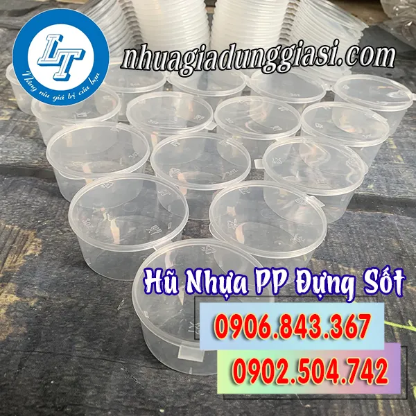 HŨ NHỰA PP ĐỰNG SỐT NẮP LIỀN