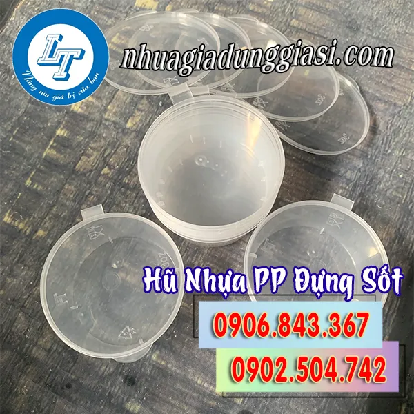 HŨ NHỰA PP ĐỰNG SỐT NẮP LIỀN