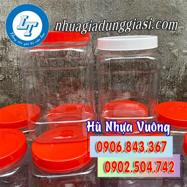 HŨ NHỰA VUÔNG