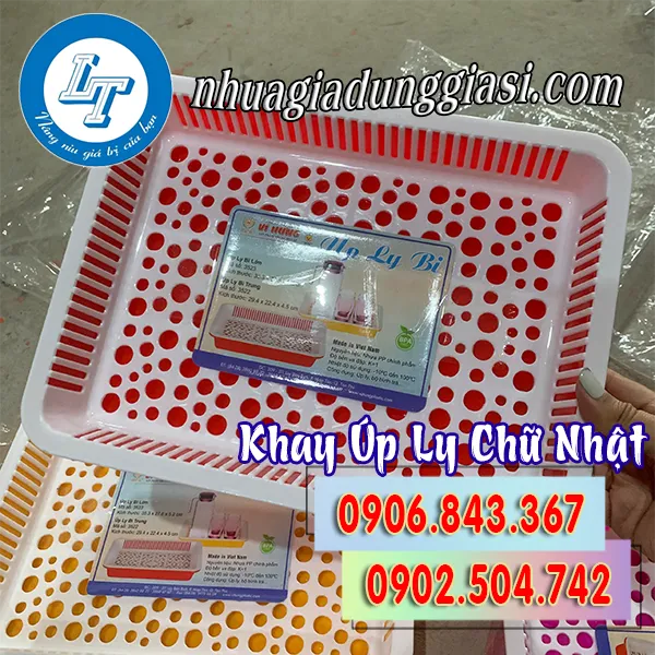 KHAY ÚP LY CHỮ NHẬT