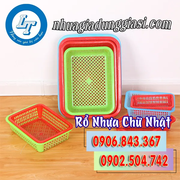 RỔ NHỰA CHỮ NHẬT