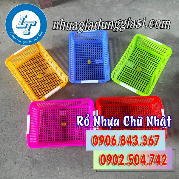 RỔ NHỰA CHỮ NHẬT