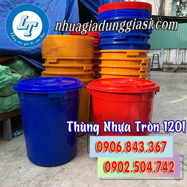 THÙNG NHỰA TRÒN 120L