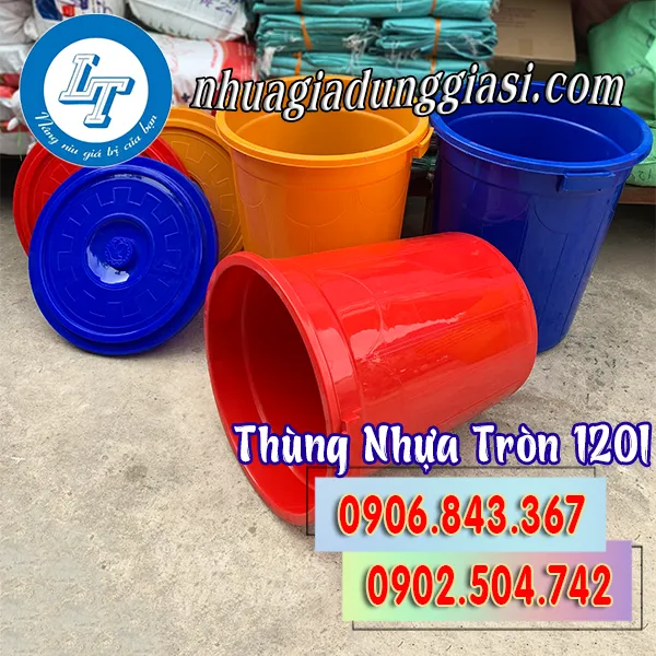 THÙNG NHỰA TRÒN 120L