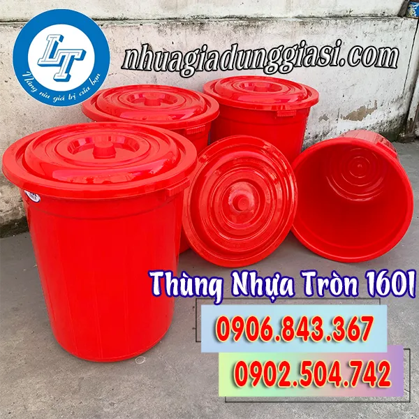 THÙNG NHỰA TRÒN 160L