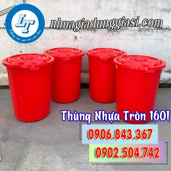 THÙNG NHỰA TRÒN 160L
