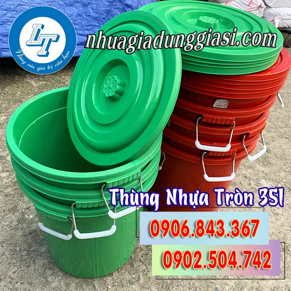 THÙNG NHỰA TRÒN 35L