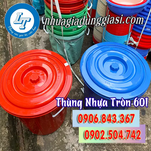 THÙNG NHỰA TRÒN 60L