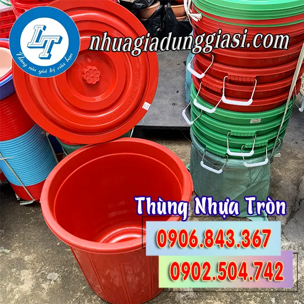 THÙNG NHỰA TRÒN