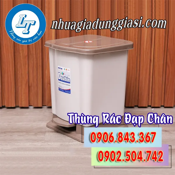 THÙNG RÁC NHỰA ĐẠP CHÂN