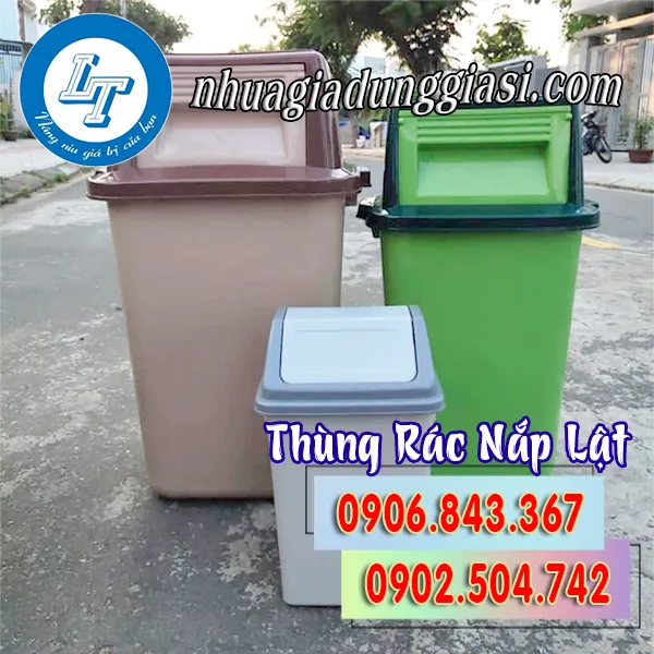 THÙNG RÁC NẮP LẬT