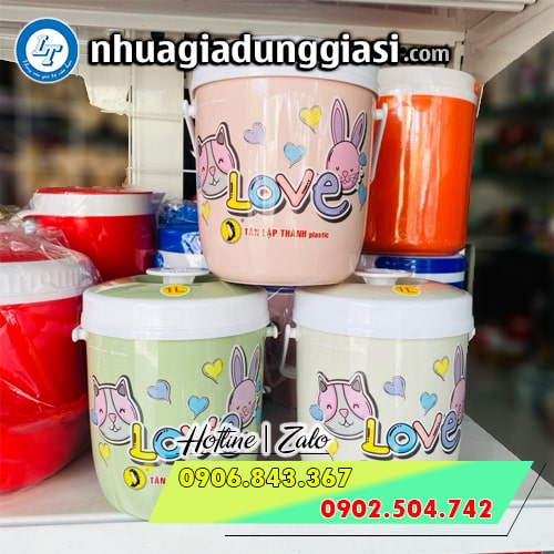 Thùng đá tròn nhỏ gọn Thùng đá tròn nhỏ gọn